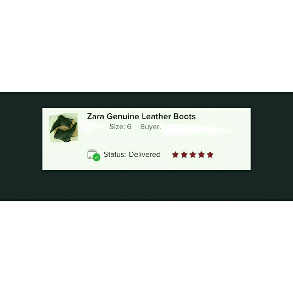 Zara Genuine Leather Boots - Picture 3 of 3